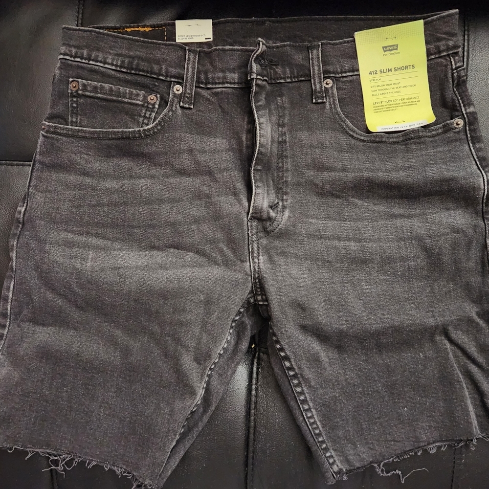 Levi's Men's Gray Denim Shorts Size 34 Slim